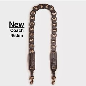 Coach Brown and Gold Chain Strap